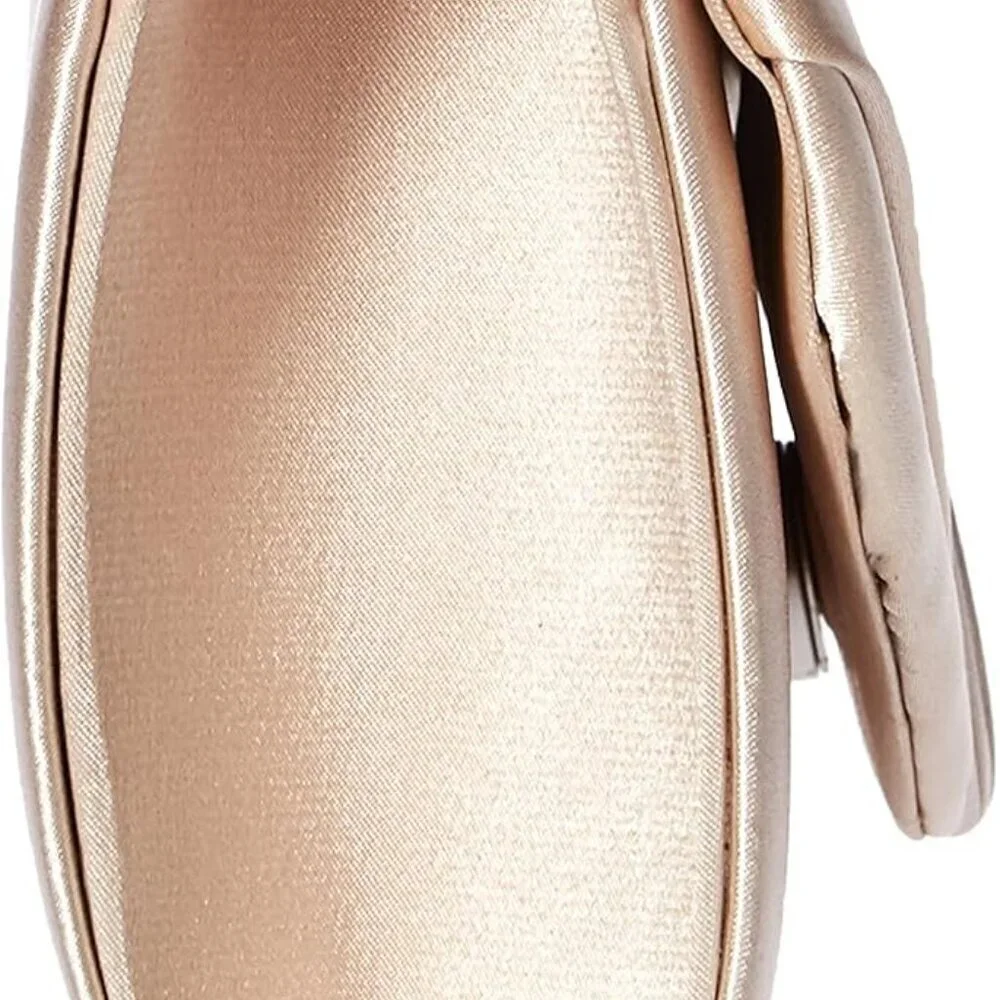 Women’s Satin Evening Clutch Shoulder Bag Convertible Formal Wedding Purse